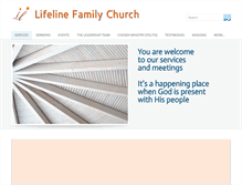 Tablet Screenshot of lifelinefamilychurch.com